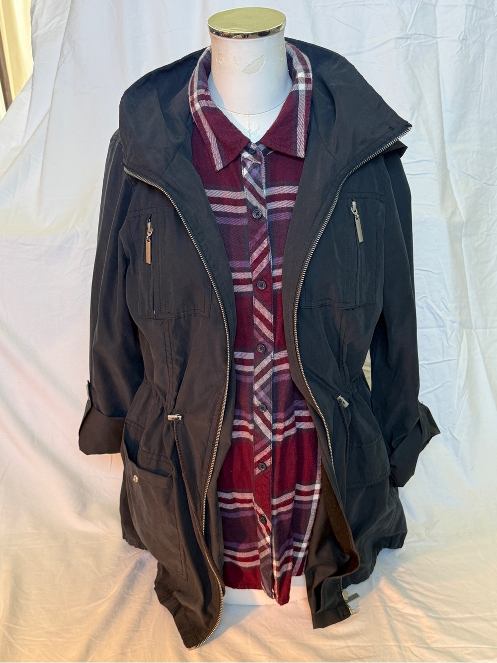 Women’s Dark Navy Utility Anorak Jacket